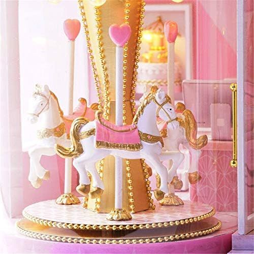 ロマンチックなアートワークのギフトピンクの家具DIYプラス防塵誕生日プレゼントクリエイティブルームとドールハウスのミニチュア 保育園に申し込む