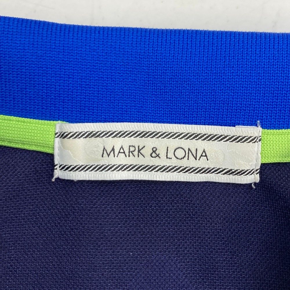 サイズ：46 MARK&amp;LONA マークアンドロナ  ハーフジップ 半袖ポロシャツ スカル カモフラ 迷彩柄 パープル系 [240101435219] ゴルフウェア メンズ ストスト MARK&LONA マークアンドロナ ハーフジップ 半袖ポロシャツ