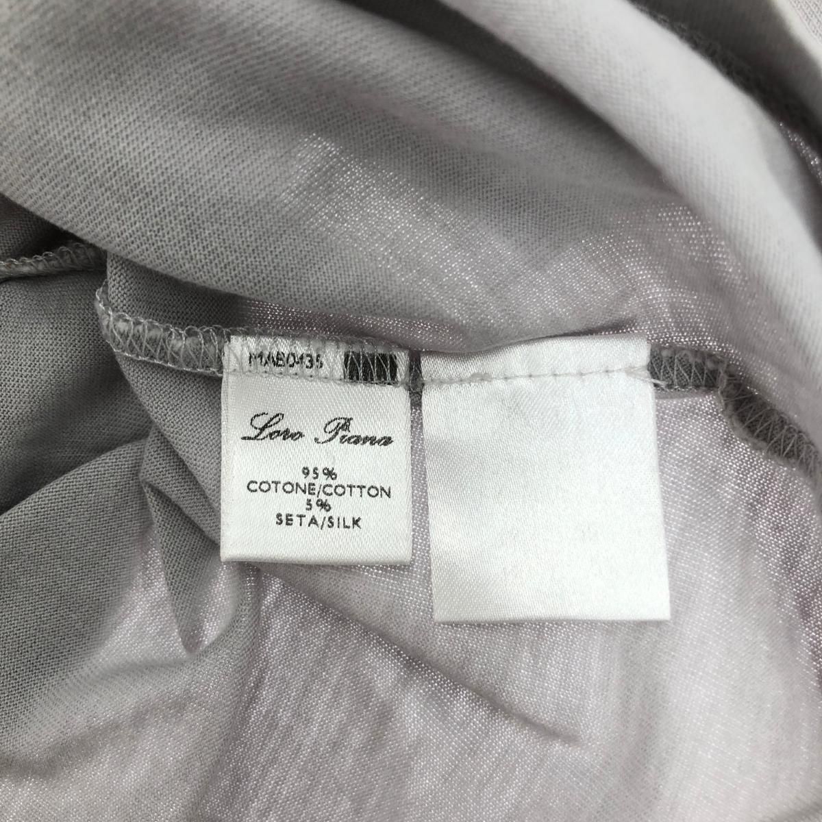 【美品】Loro Piana ロロピアーナ ポロシャツ グレー M 良好 LORO PIANA ロロピアーナ ポロシャツ カットソー サイズ:42