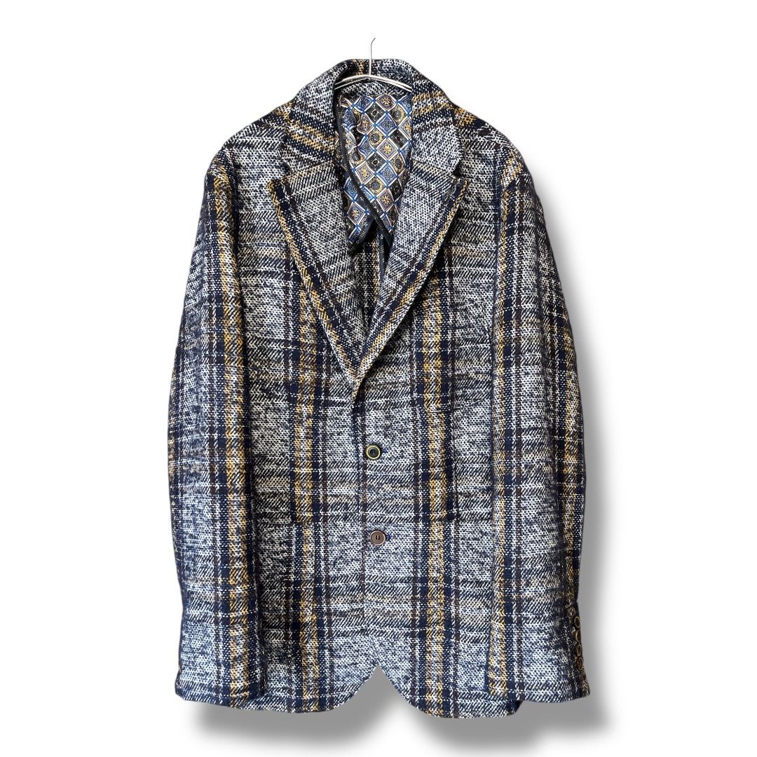 美品 BOB イタリア製 テーラードジャケット ネイビー 高級感 人気 メンズ BOB ボブ イタリア製 テーラードジャケット ネイビー メンズ BOB