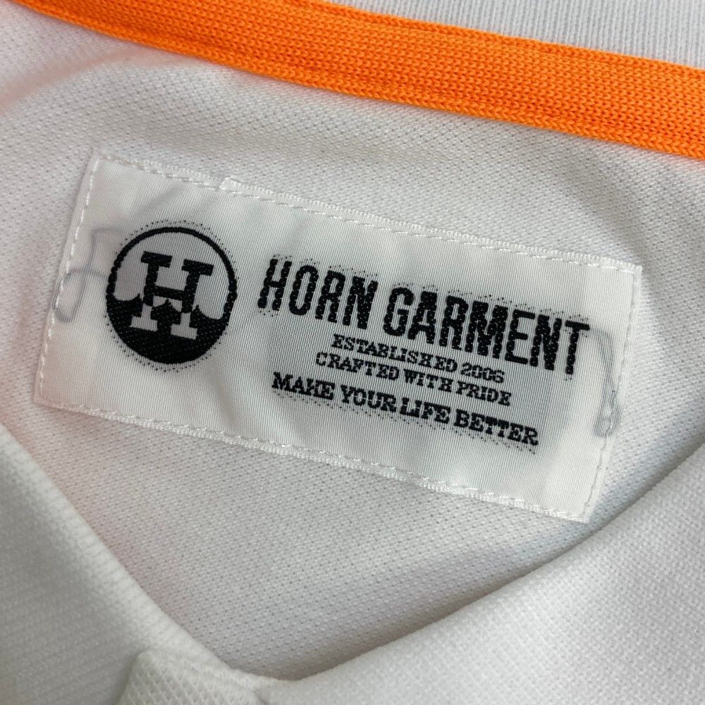サイズ：50 HORN GMT ホーン ガーメント  半袖ポロシャツ  ホワイト系 [240101463121] ゴルフウェア メンズ ストスト サイズ：50 HORN GMT ホーン ガーメント 半袖ポロシャツ
