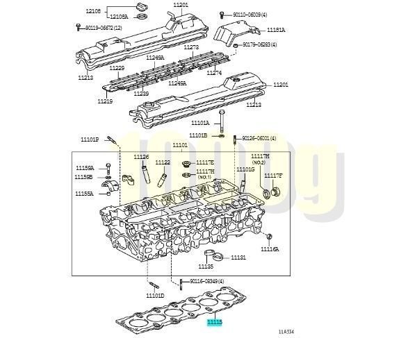 トヨタ純正 超 品 マークⅡ チェイサー クレスタ シリンダーヘッドガスケット 1990 8-2004 11 1JZGE 2JZGE FFCRYSTALESIA_COM