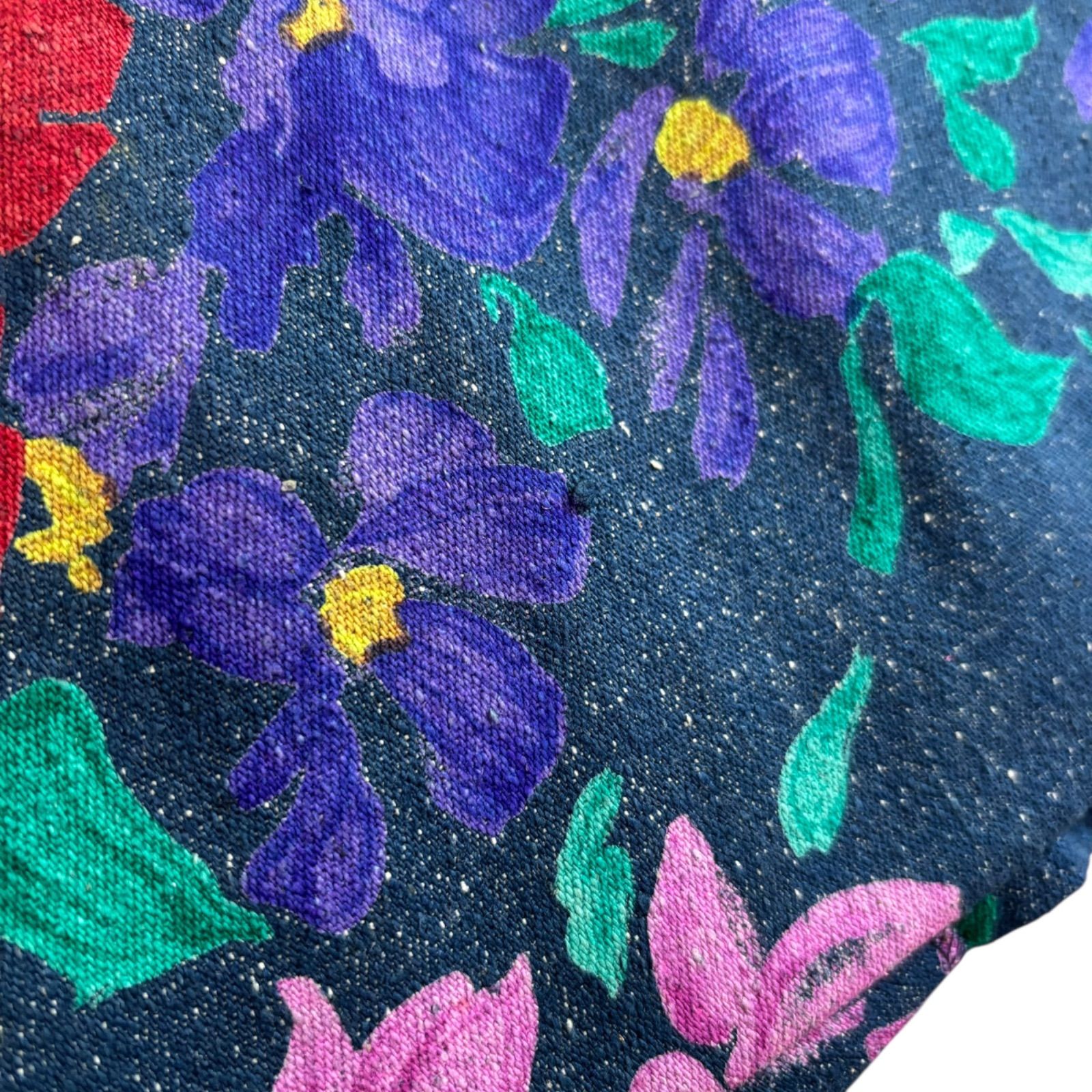 RE258 LEONARD レオナール シルク100% 花柄ロングスカート レディース