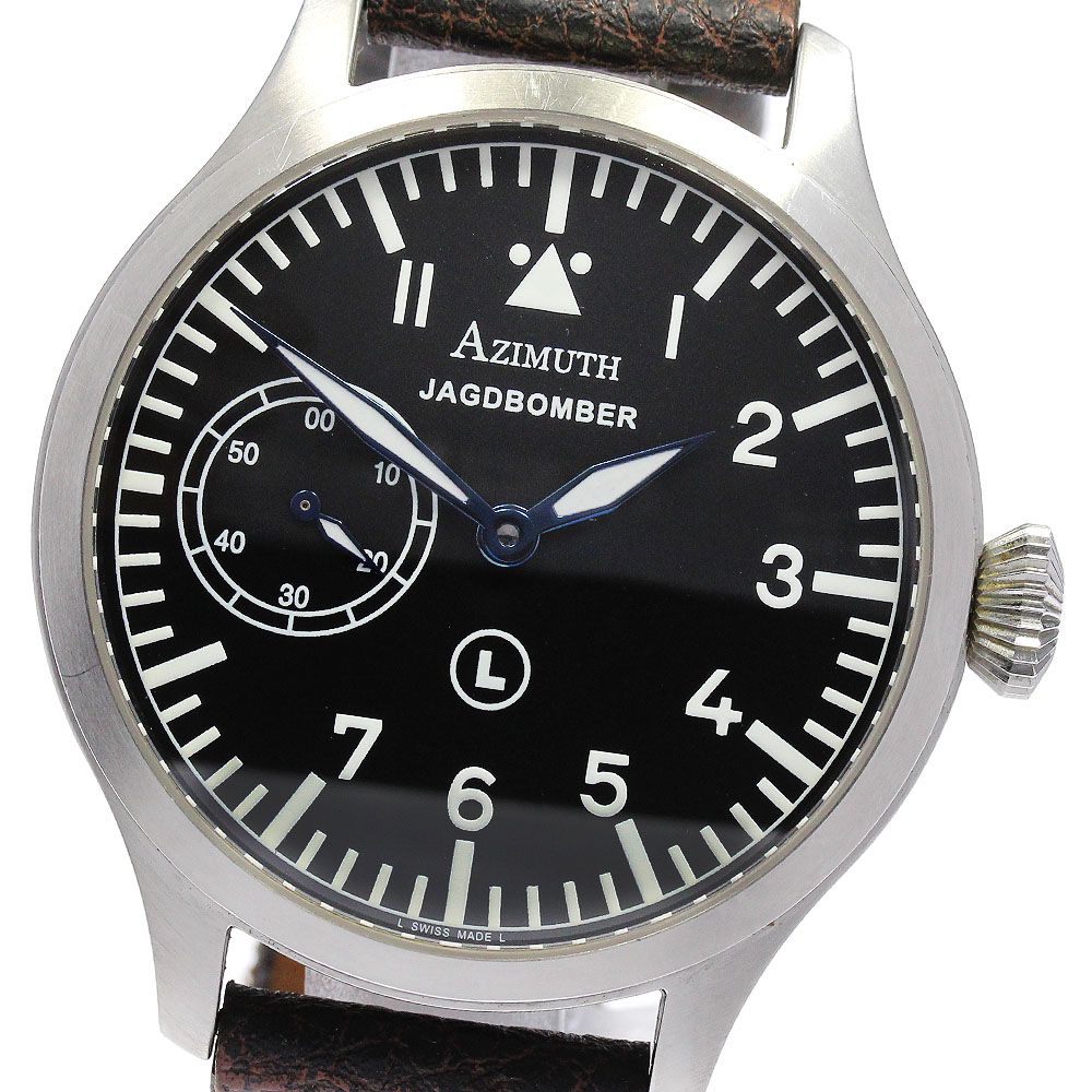アジムート AZIMUTH AM1MGBPR ヤックボンバー パイロット 手巻き メンズ_834460