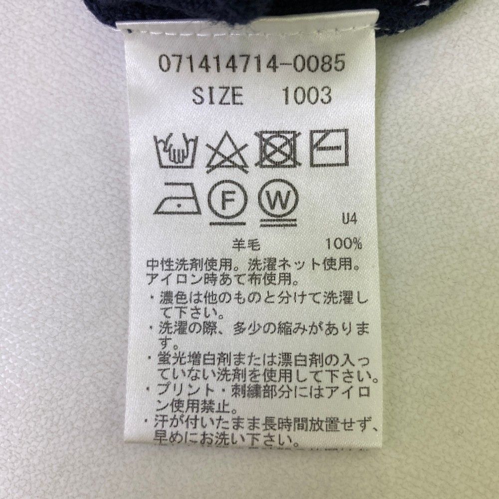 サイズ：3 ZOY ゾーイ 071414714 ニット セーター  ネイビー系 [240101460628] ゴルフウェア メンズ ストスト サイズ：3 ZOY ゾーイ 071414714 ニット セーター ネイビー系