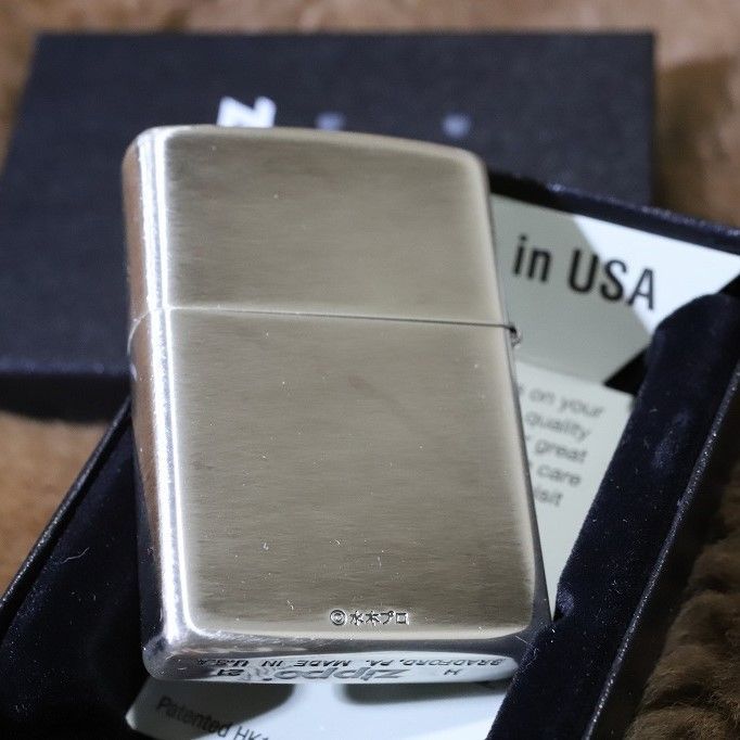 ZIPPO 目玉のおやじ なまけ者になりなさい シルバーいぶし仕上げ