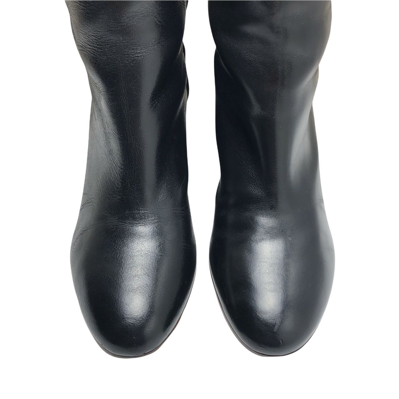  メゾンマルジェラ ロングブーツ 再構築 レザー スエード 切り替え ロングブーツ ブーツ