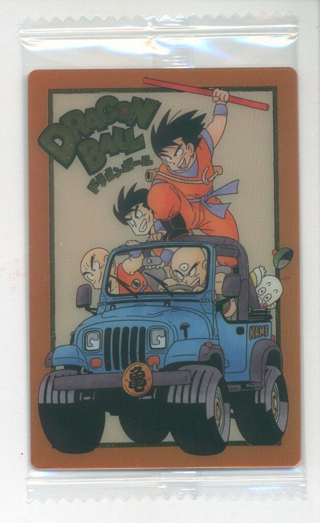 希少 美品 ドラゴンボール 天津飯 ヤムチャ クリリン 箔押し仕様] 7-30 孫悟空＆ヤムチャ＆クリリン＆天津飯＆餃子