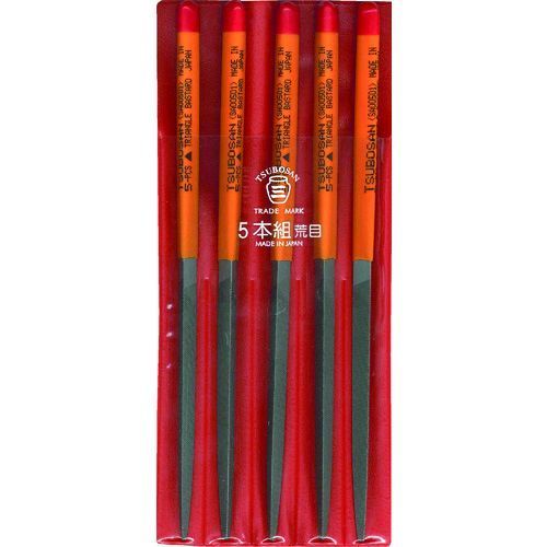 【新品・7営業日以内発送】【即納在庫品】ツボサン TSUBOSAN SA005-01 組ヤスリ ５本組 三角 荒目 SA00501【沖縄離島販売不可】