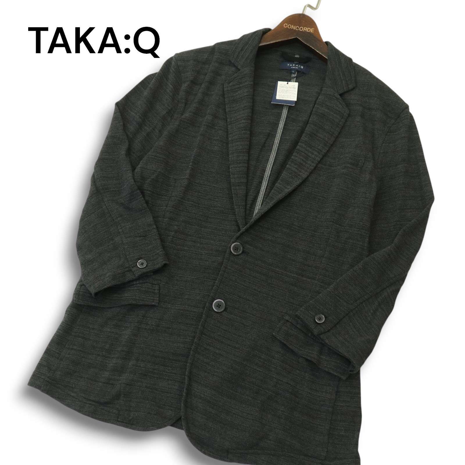 新品 未使用】 TAKA:Q タカキュー 春夏 メランジ☆ 7分袖