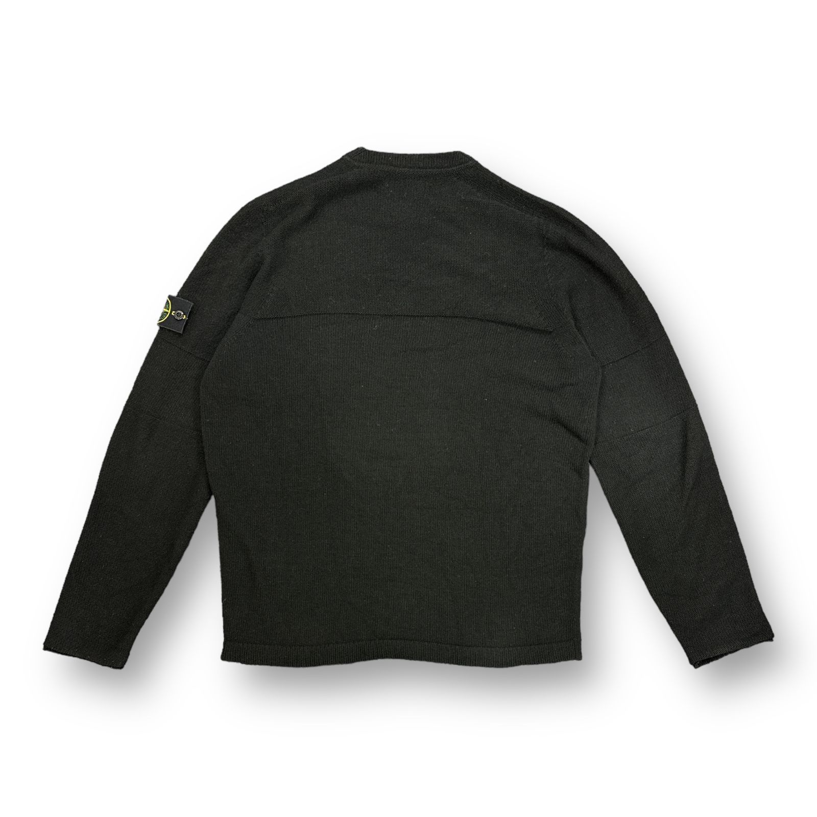 STONE  GHOST ウールニット　セーター　ブラック　L STONE ISLAND GHOST ウールニット セーター ブラック L