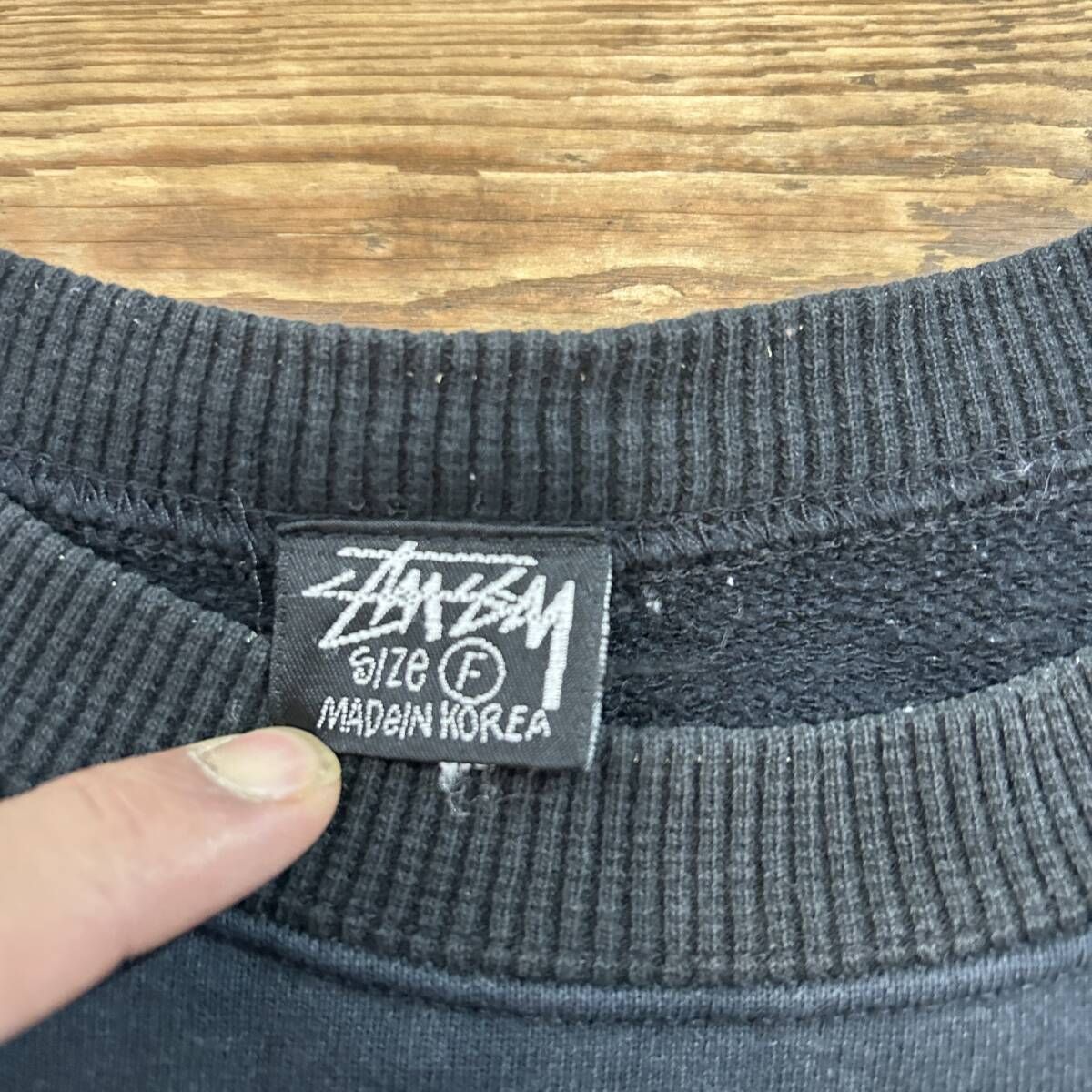 80S VINTAGE OLD STUSSY / オールドステューシー 両面プリント 中折れ