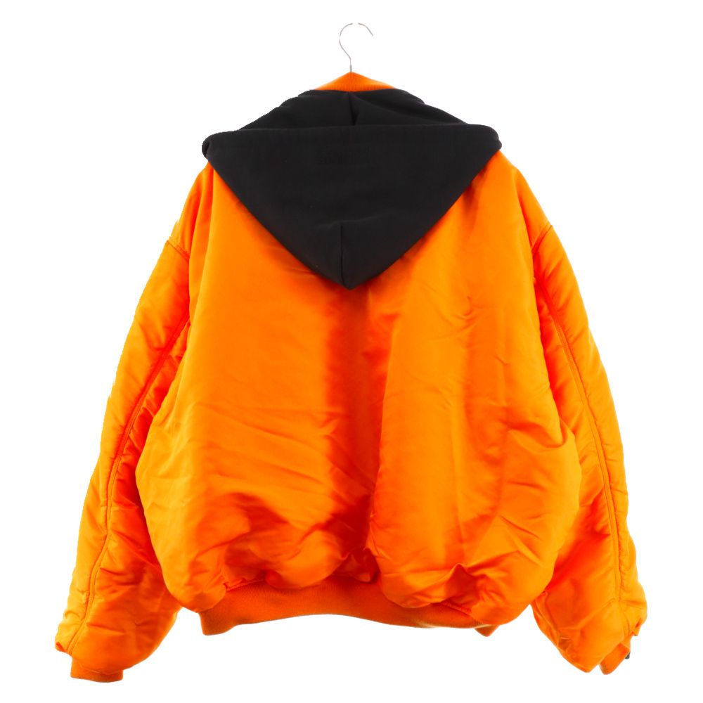 vetements 下ら 22aw ma-1 リバーシブル ボンバージャケット