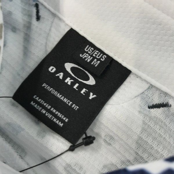 OAKLEY オークリー FOA405133 2023年 半袖ポロシャツ 総柄 ホワイト系