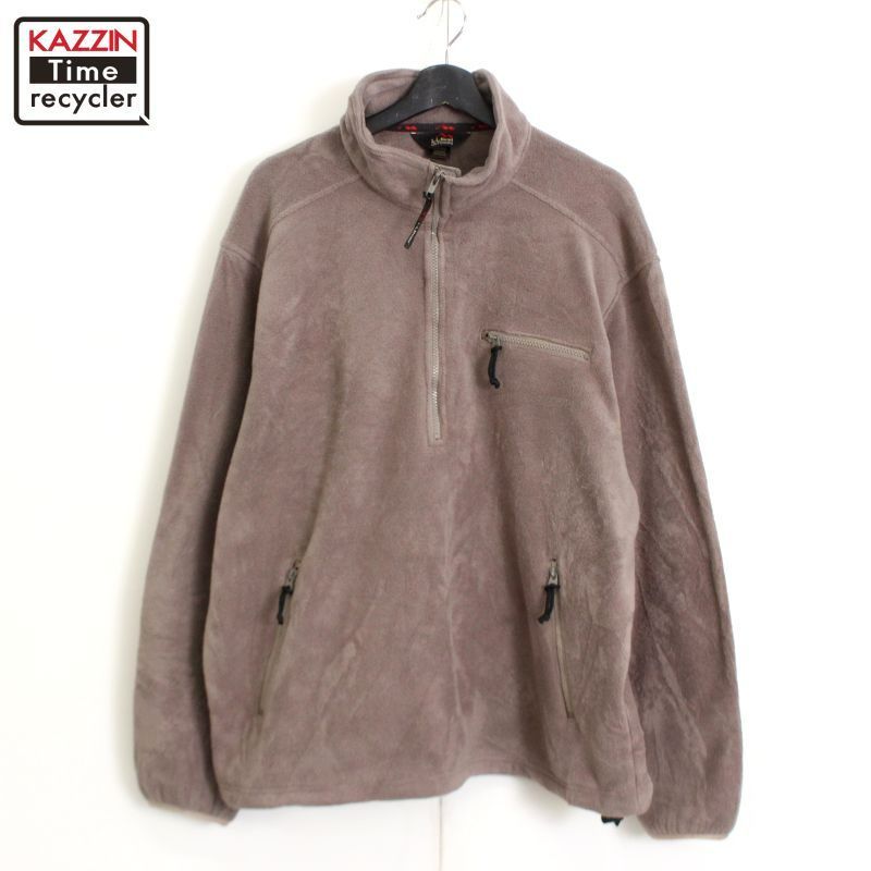 90s USA製 vintage L.L.Bean ハーフジップ プルオーバー フリースジャケット メンズ 表記Lサイズ