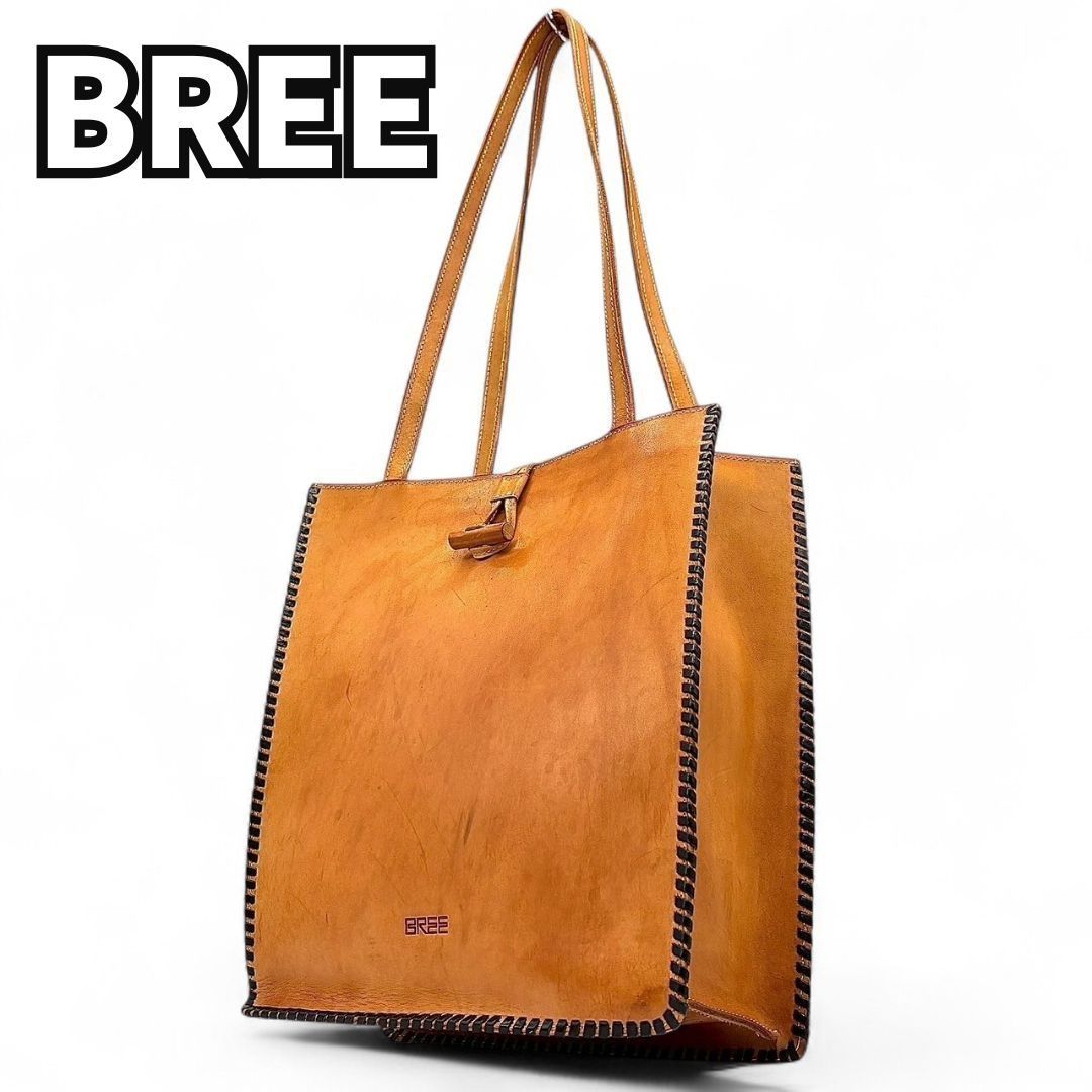 ⭐️未使用品⭐️　BREE　ブリー　トートバッグ　レザーバッグ　ヌメ革　キャメル BREE ブリー トートバッグ ヌメ革 メンズ 本革 レザー