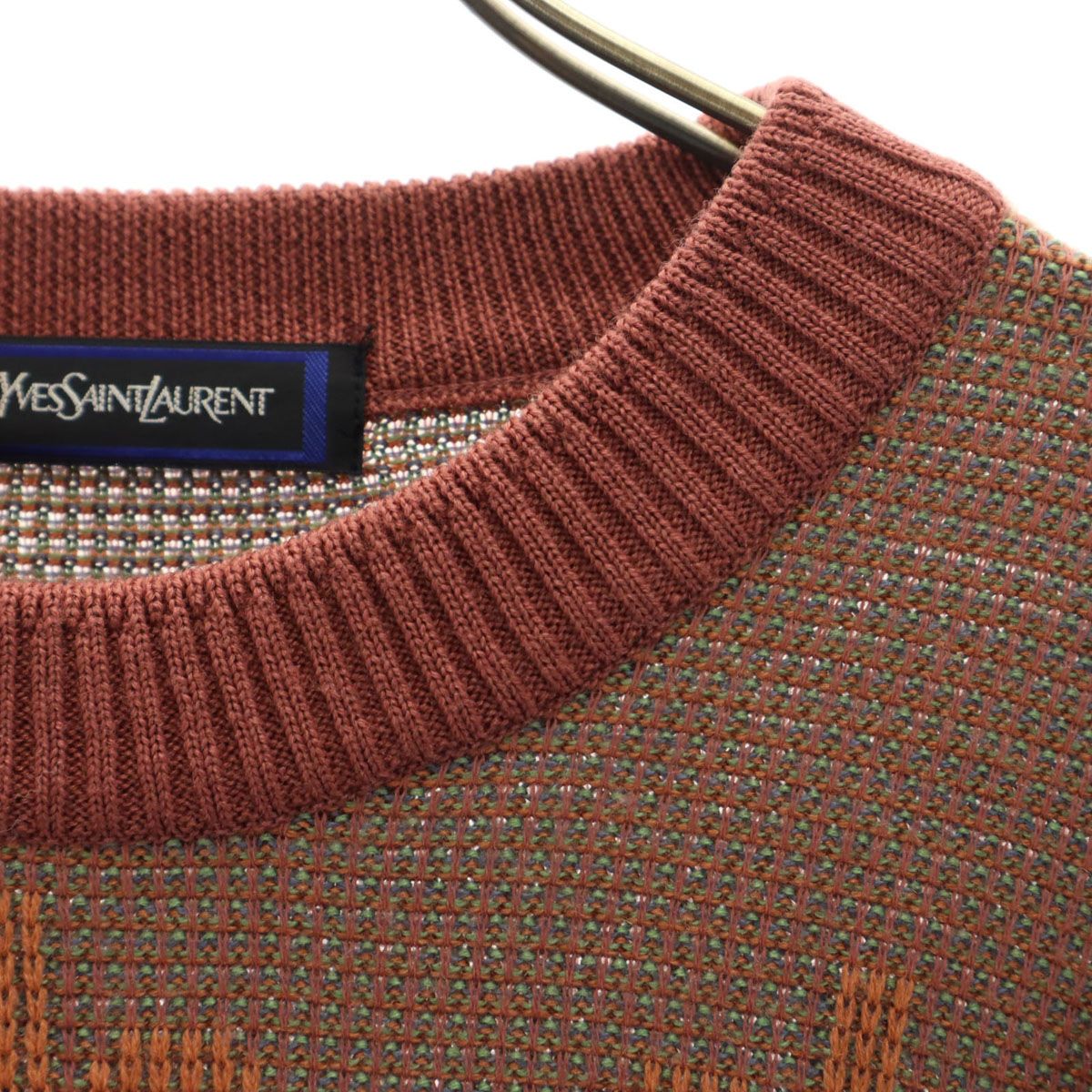 YVES SAINT LAURENT イヴサンローラン 90s オールド 総柄 長袖 