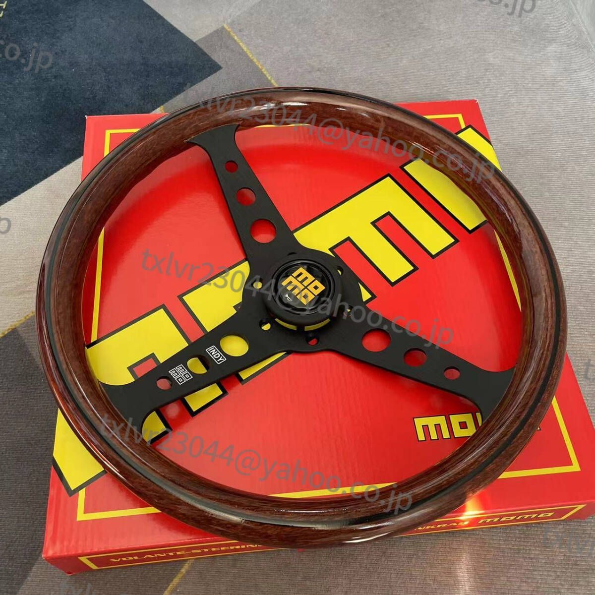 momo スポーツステアリング ウッド調　14インチ MOMO ステアリング ウッド調 14インチ スポーツ 競技用改装