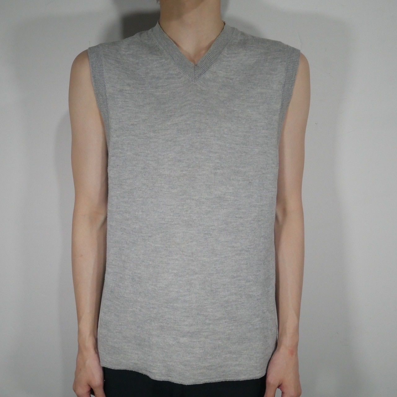 ad2003 comme des garçons homme plus message designed reversible vest