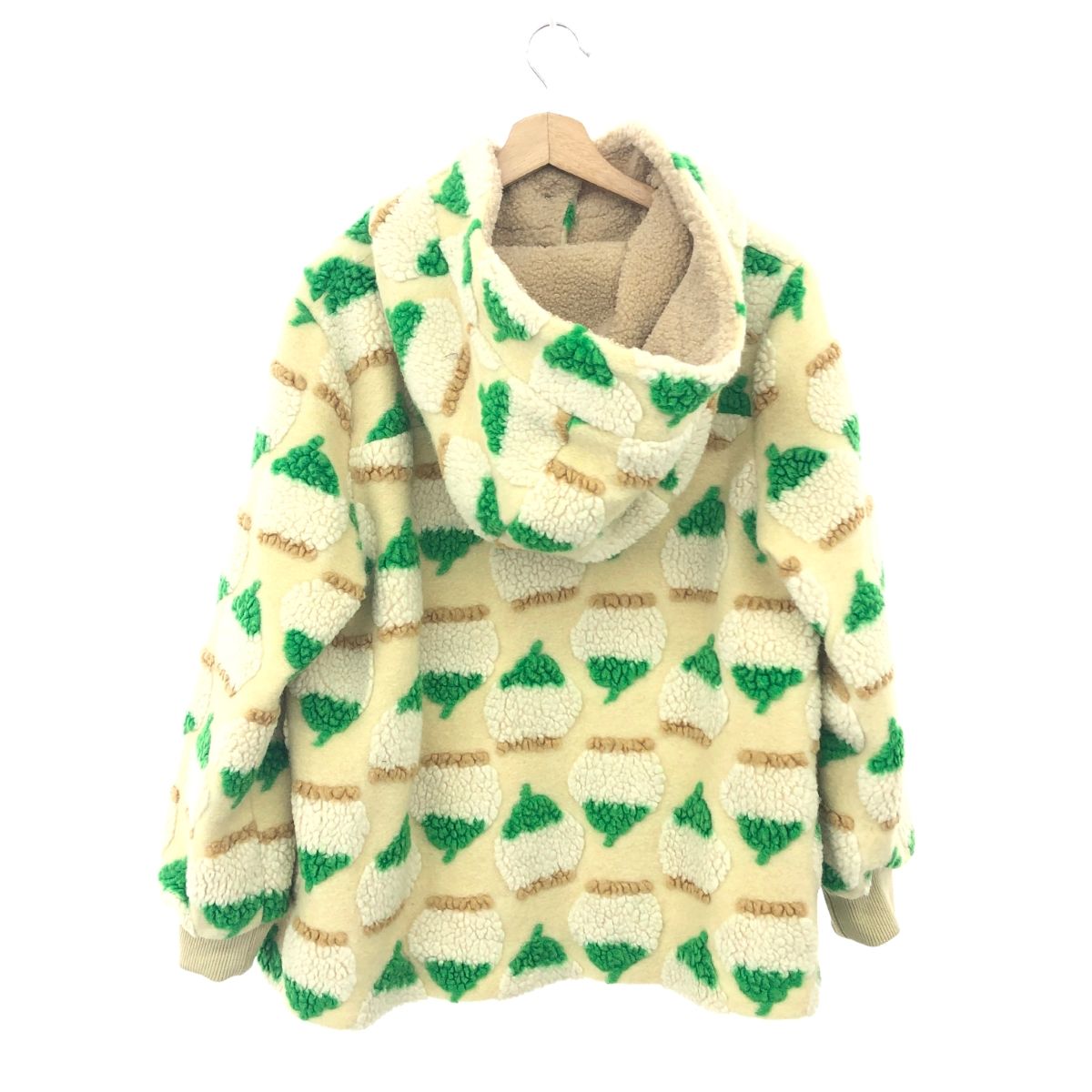 美品 franchelippee フランシュリッペ すずらん ボアフードコート