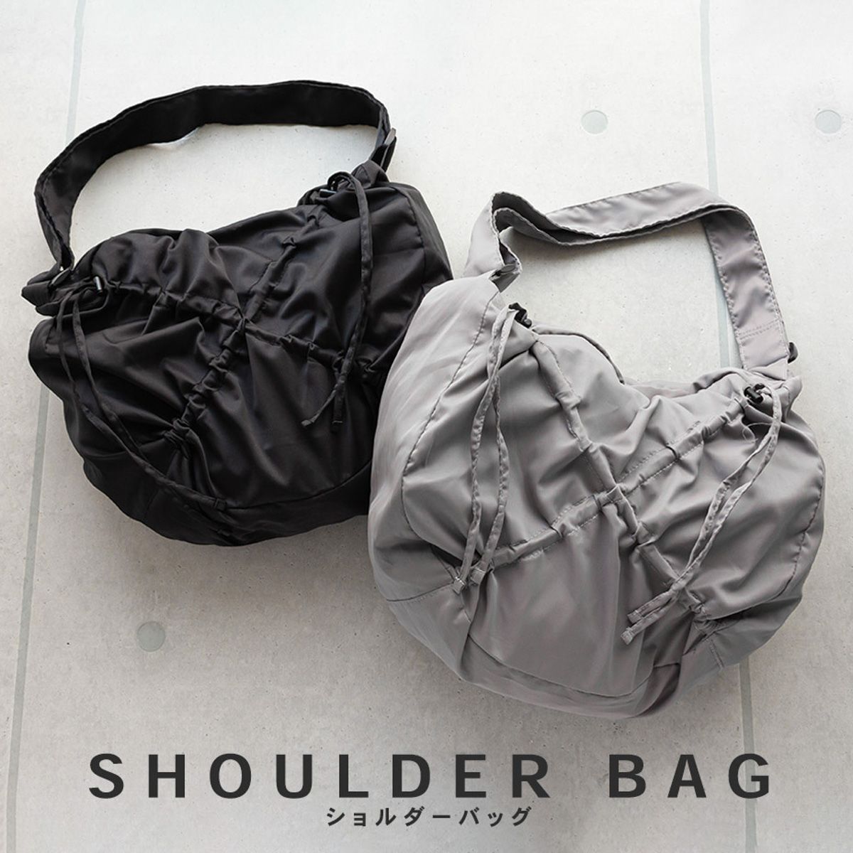 新品・未使用】 シャーリングショルダーバッグ レディース ユニ