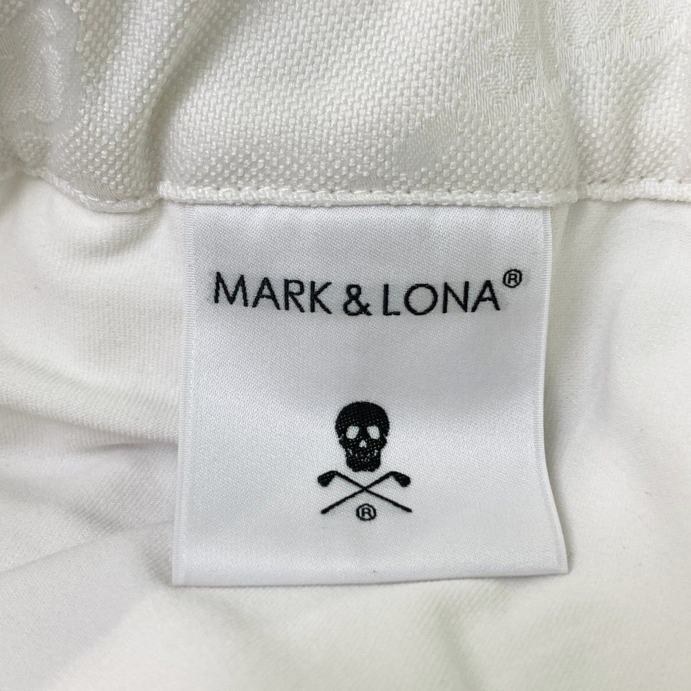 サイズ：38 MARK&amp;LONA マークアンドロナ  インナー付 ストレッチスカート 総柄 ホワイト系 [240101468242] ゴルフウェア レディース ストスト サイズ：38 MARK&LONA マークアンドロナ インナー付 ストレッチ