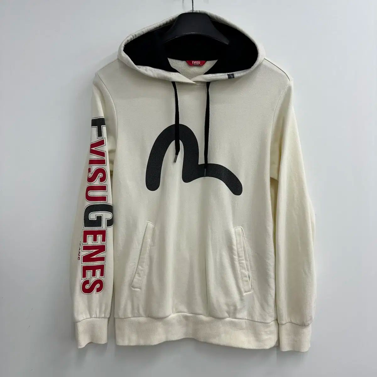 ccy39 EVISU フリース 赤 ビッグロゴロゴ 恵比寿 レディースL相当 ccy39 EVISU フリース 赤 ビッグロゴロゴ 恵比寿 レディースL
