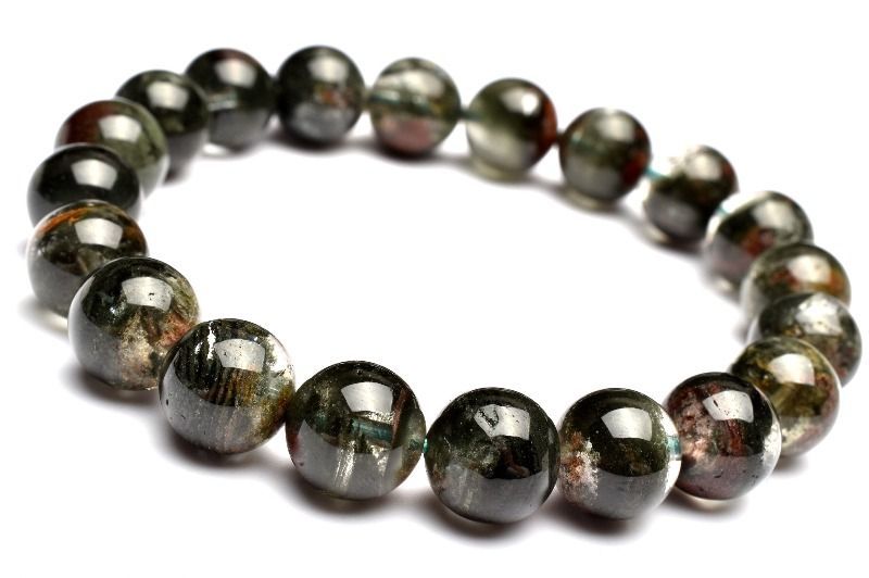 【１点物】AA濃密内包 グリーンガーデンクォーツ 9.5-10mm ブレスレット _M4516