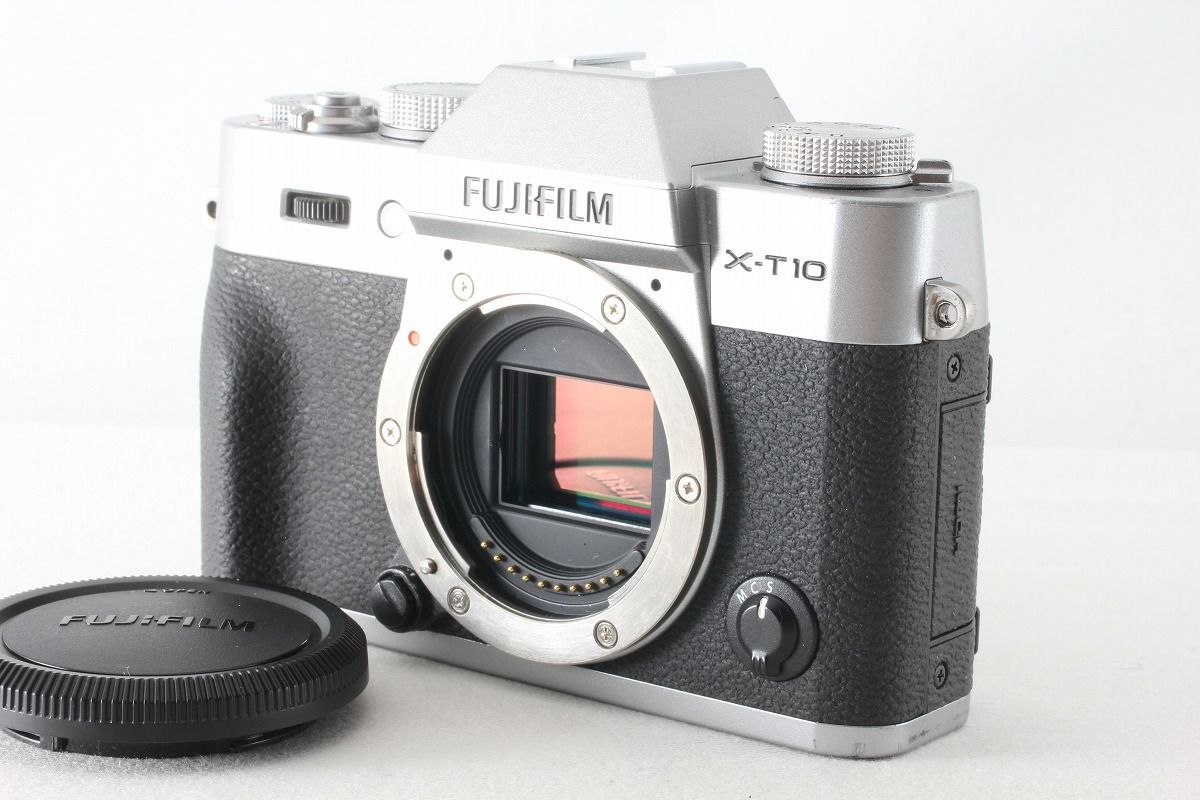◇訳あり◇フジフィルム FUJIFILM X-T10 ボディ シルバー 付属品満載 元箱