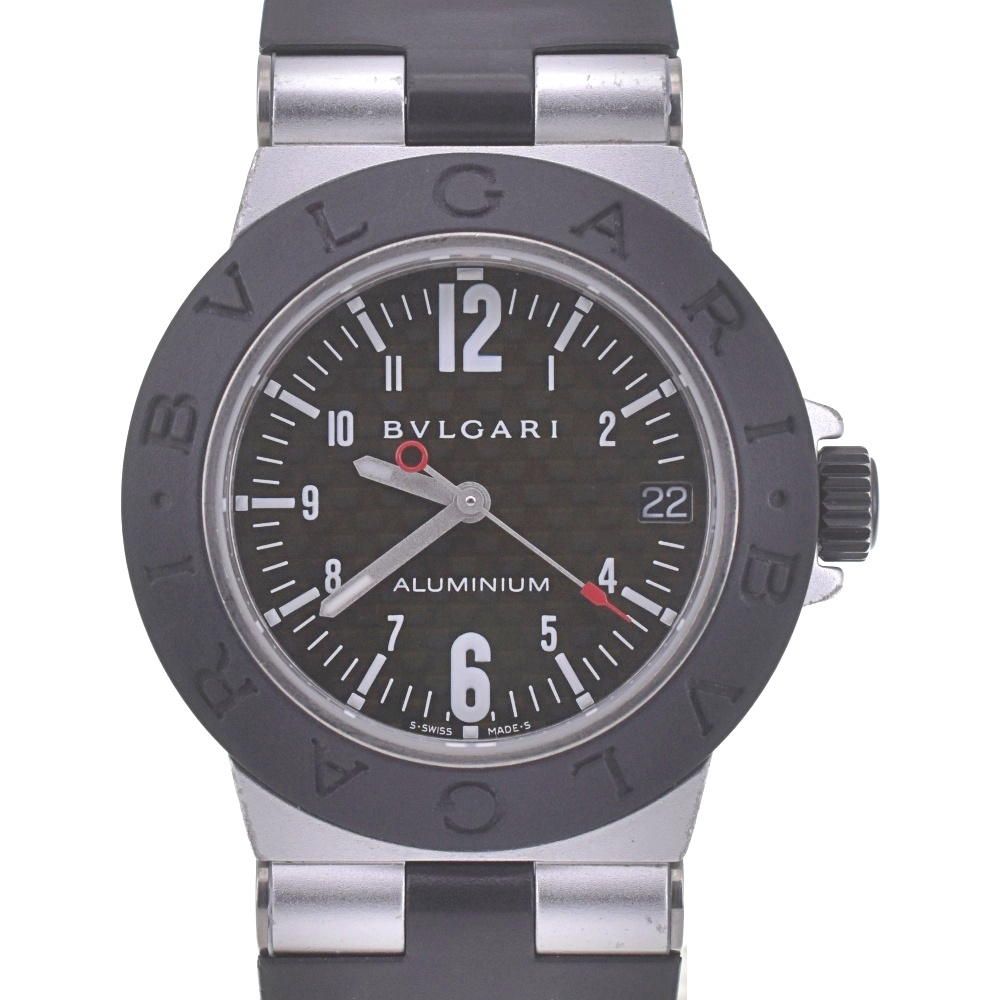 ベルト訳あり ブルガリ BVLGARI AL32TA アルミニウム デイト