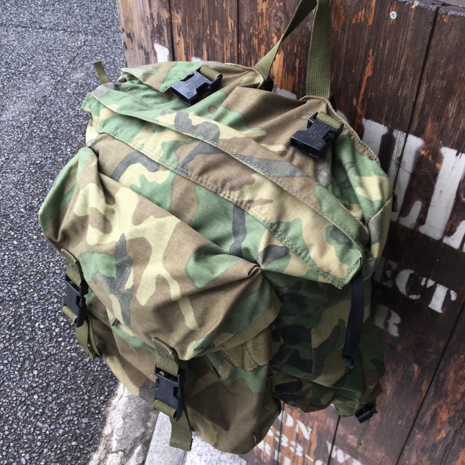 90s US ARMY FPLIF 米軍 ナイロン ウッドランドカモ パトロールバック リュック - メルカリ