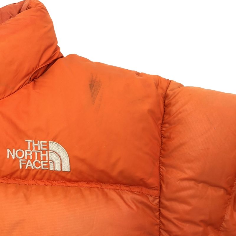 中古】THE NORTH FACE ヌプシダウンジャケット サイズL オレンジ 