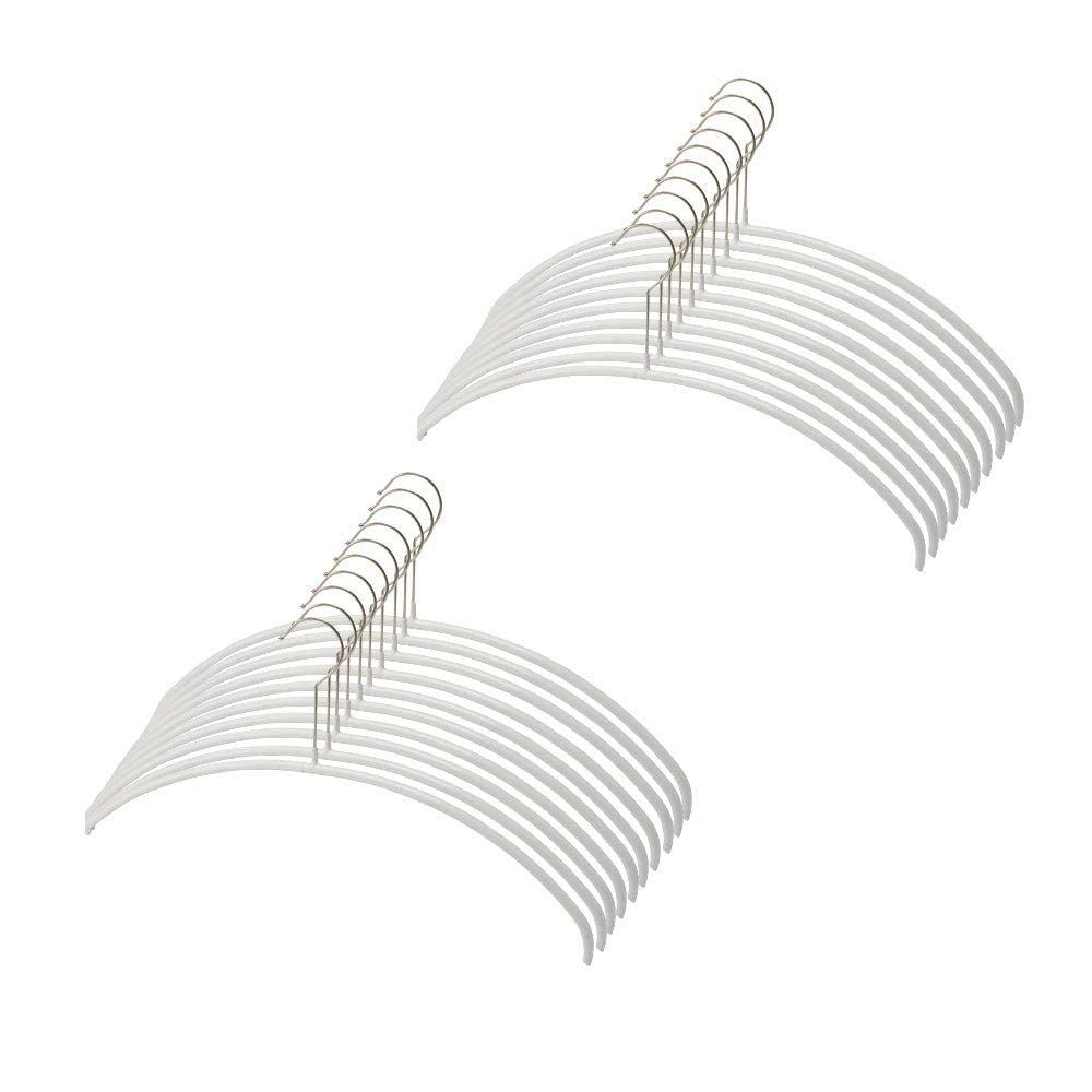 Color ホワイト マワ ドイツのすべらない ハンガー エコノミック 40P 20本組 ホワイト