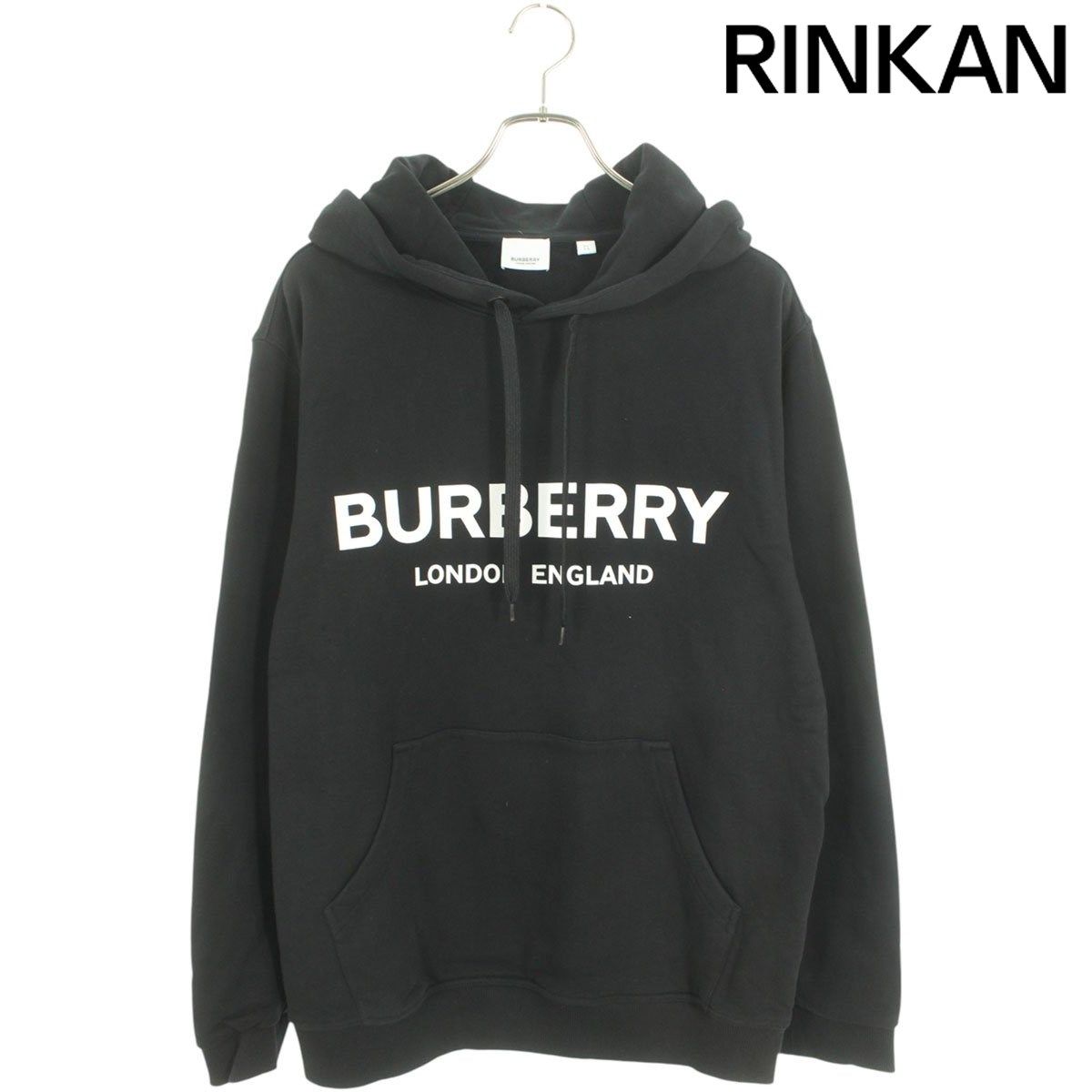 バーバリー 8009509 ロゴプリントプルオーバーパーカー メンズ XL  