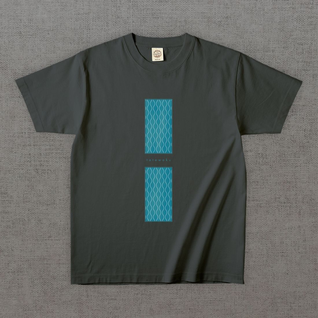 和柄Tシャツ　立涌 -彩・角-