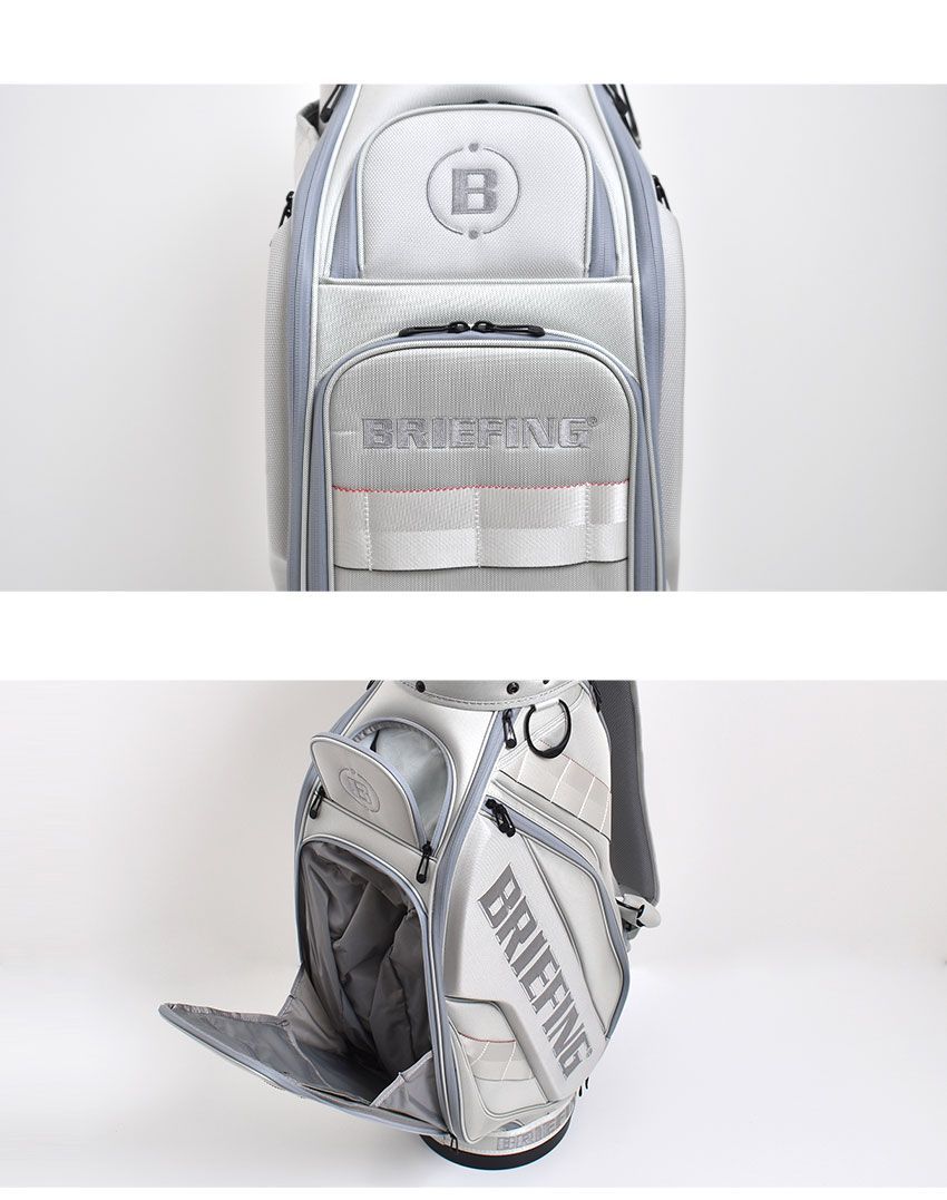 BRIEFING キャディバッグ CR-3 ホワイト シルバー ブリーフィング