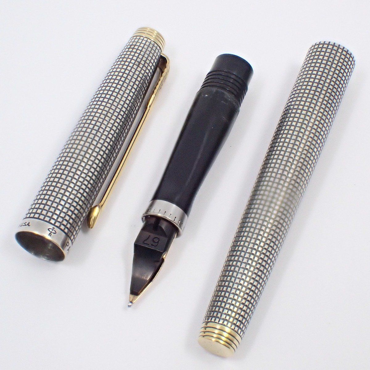 PARKER パーカー 75 万年筆 14Kペン先 スターリングシルバー【い