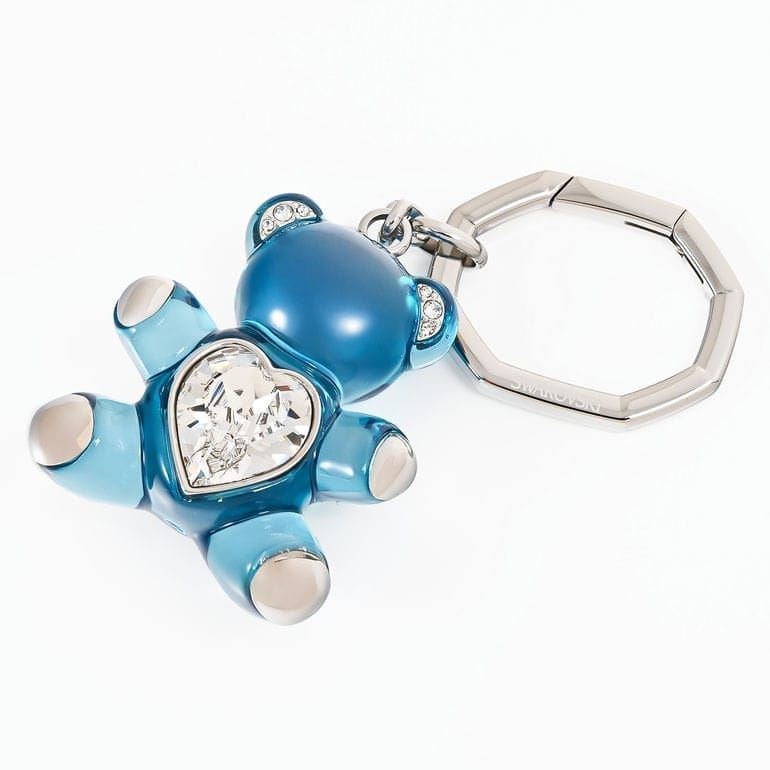 スワロフスキー SWAROVSKI キーリング キーホルダー Teddy テディ クマ 熊 ベア レディース ブルー 5733826 バッグチャーム