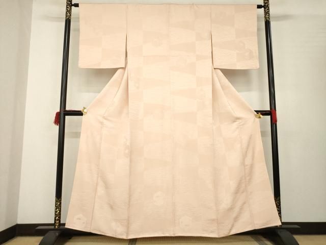 亀甲花地紋 赤香色