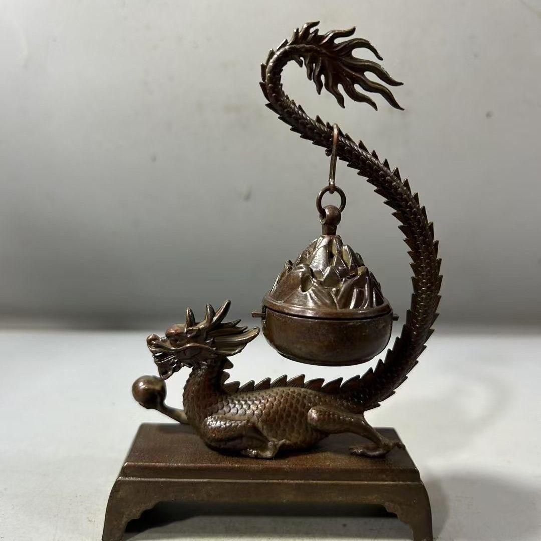 銅器 仏教 香炉 古美術 コレクション品 銅製 工芸品 彫刻装飾品置物