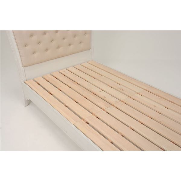 続々入荷中！ アンティーク風ベッド|すのこベッド 本体 シングルサイズ 木製 ハンプトンシリーズ 姫系 代引不可