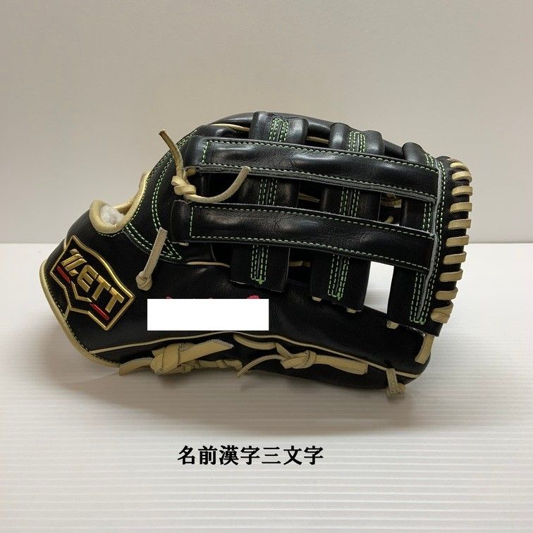 中古品 ゼット ZETT プロステイタス オーダー 硬式 外野手用グローブ KIP SKIN 刺繍有り 4675 中古品 ゼット ZETT プロステイタス オーダー 硬式 外野手用