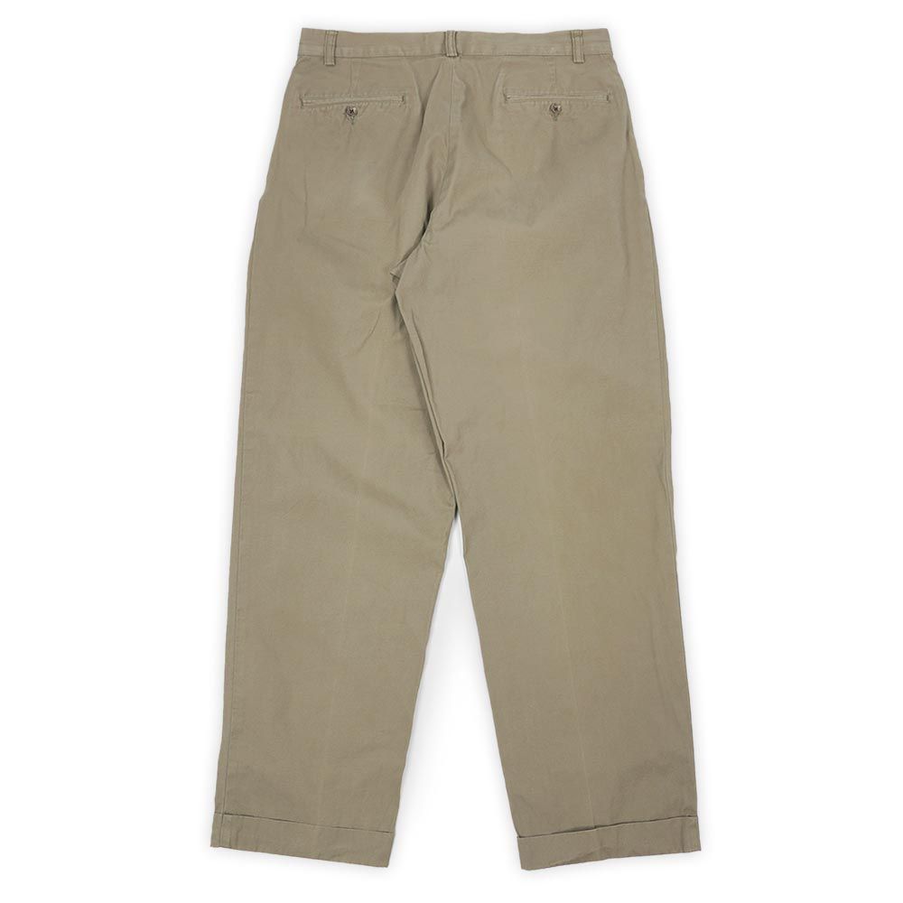 ポロラルフローレン POLO RALPH LAUREN 90 s 90年代 2タック キャンバストラウザー HAMMOND PANT USA ヴィンテージ 古着 メンズ ズボン パンツ カーキ ベージュ W 32 L