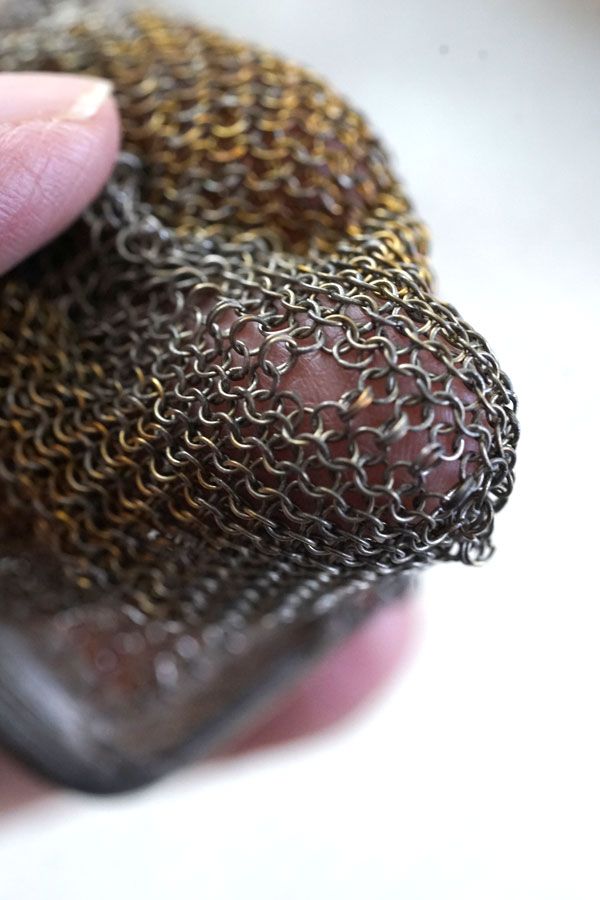 英国アンティーク パース アンティークメタルメッシュコインパース6