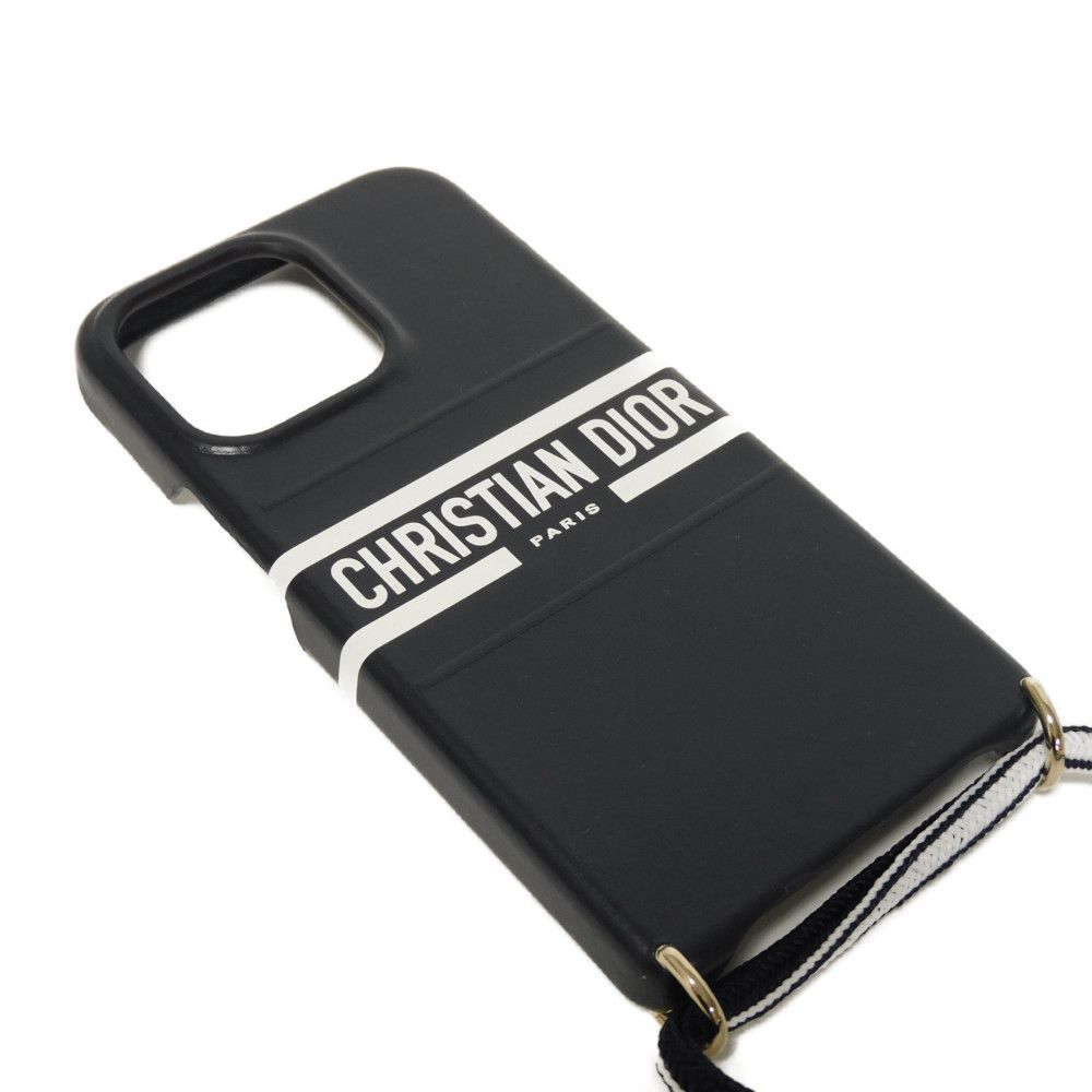 Dior ディオール ヴァイブ iphone 13 Pro ケース ホワイト ネック ストラップ ロゴ ネイビー スマホケース S6211OSGQ_M928
