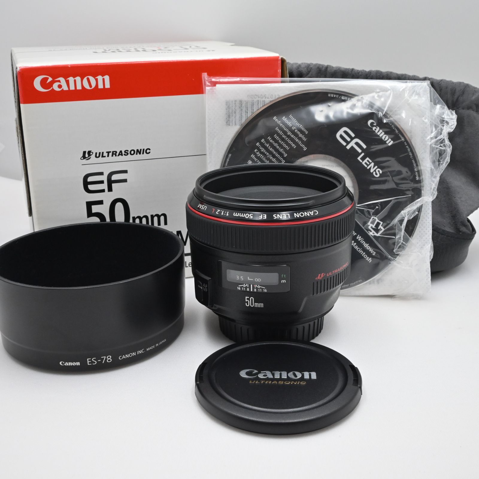 極上品☆Canon 単焦点標準レンズ EF50mm F1.2L USM フルサイズ対応 - メルカリ