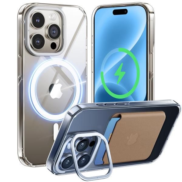 CASEKOO iPhone15 Pro Max用ケース クリア　米軍MIL規格 CASEKOO iPhone15用MagSafe対応薄型ケースをレビュー！隠しスタンド