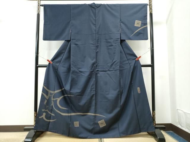 平和屋着物○五代 歌舞伎役者 坂東八十助 訪問着 本場大島紬