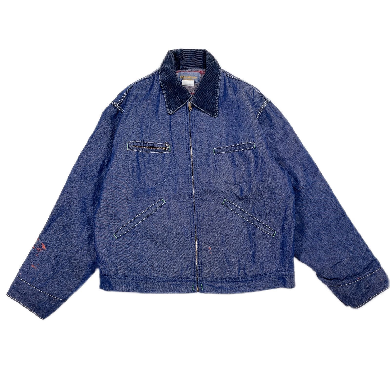 OshKosh 60s オシュコシュ デニムワークジャケット 裏ネル チェック