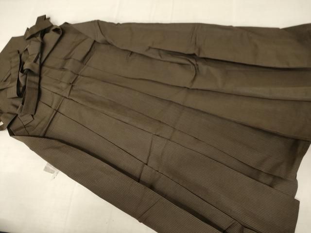 平和屋着物□極上 男性 馬乗り袴 紬地 茶色地 逸品 DZAB1538kh5 平和屋